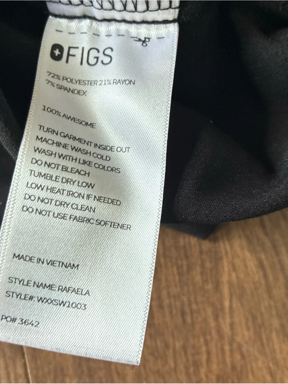 FIGS V-Neck Scrub 2 Pieces Set Black Technical Collection Mens Top 2XL Pants XL
